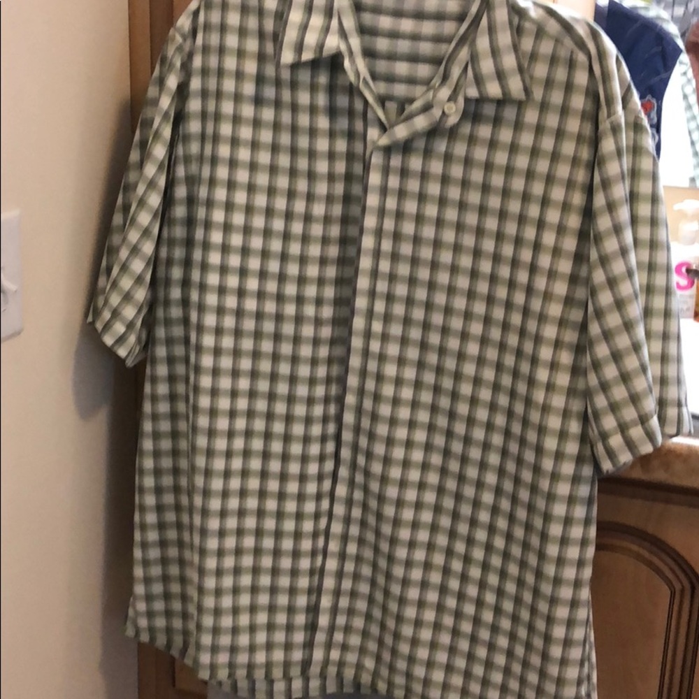 George collard short sleeved dress shirt L 42/44